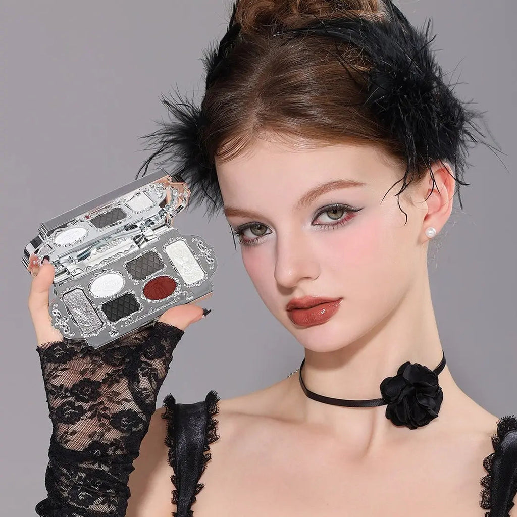 Flower Knows Swan Ballet Series Six Color Eyeshadow 02 Black Swan
