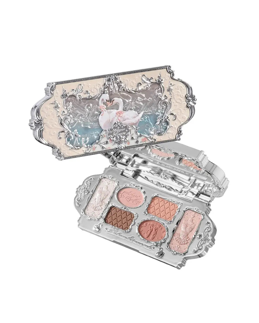Flower Knows Swan Ballet Series Six Color Eyeshadow 03 Pink Swan