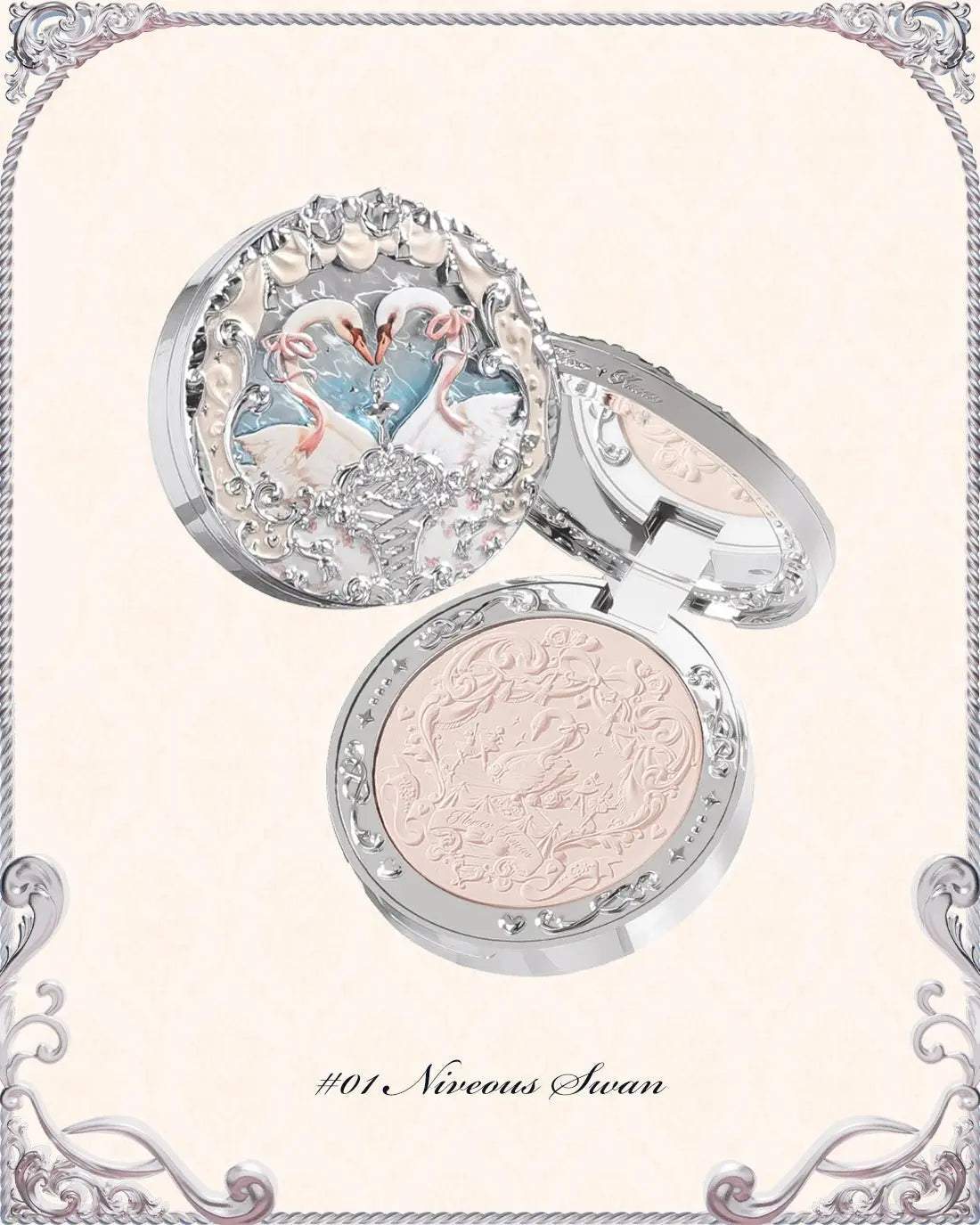 Flower Knows Swan Ballet Series Embossed Blush