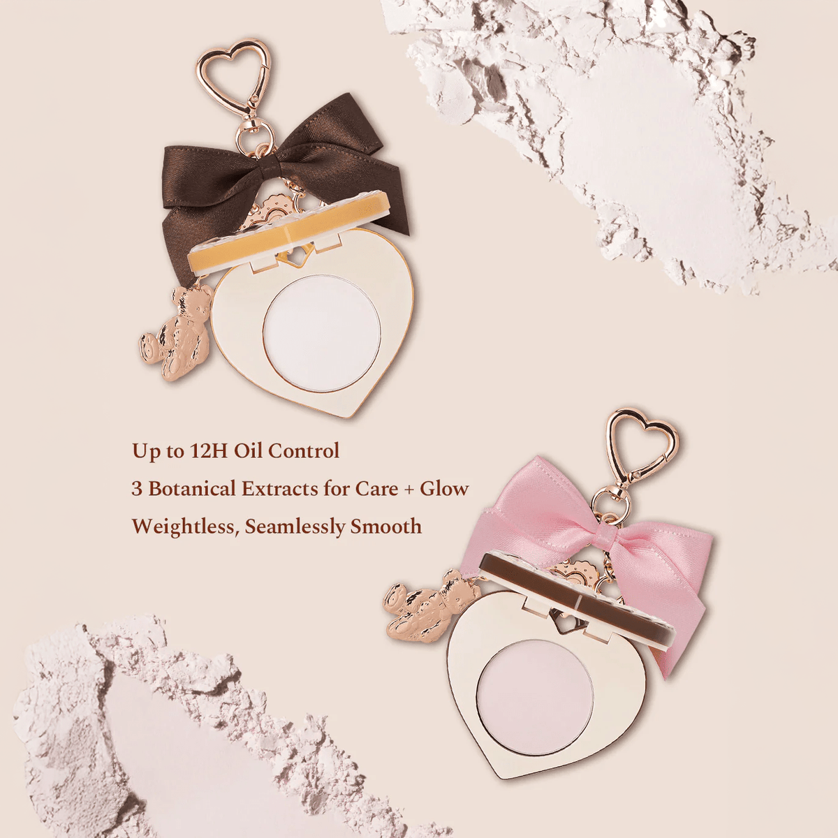 Flower Knows The Sweetie Bear Collection Mini Setting Powder & Charm Set (2 Styles)