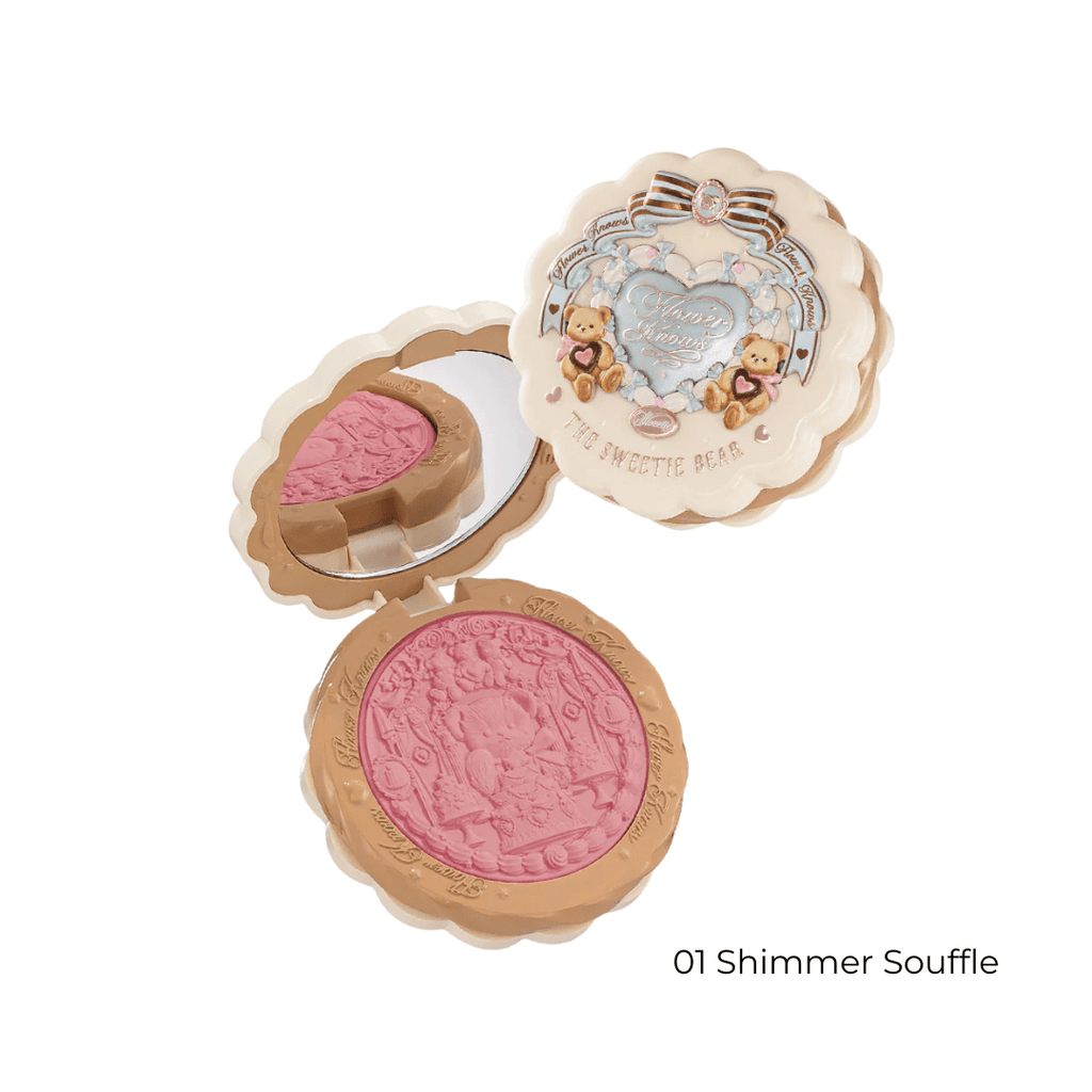 Flower Knows The Sweetie Bear Collection Silk Satin Blush (5 Colors)