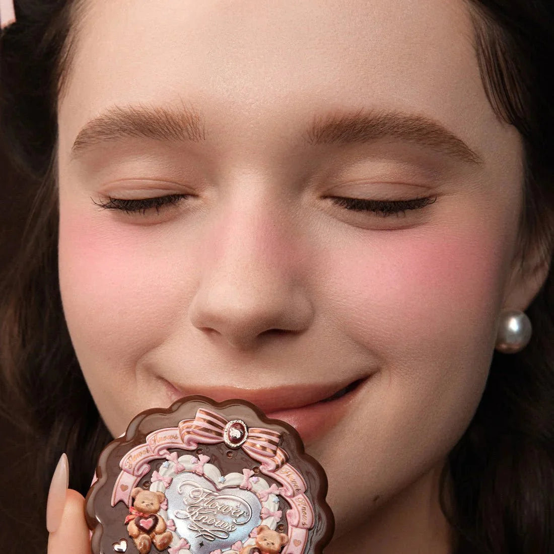 Flower Knows The Sweetie Bear Collection Silk Satin Blush (5 Colors)