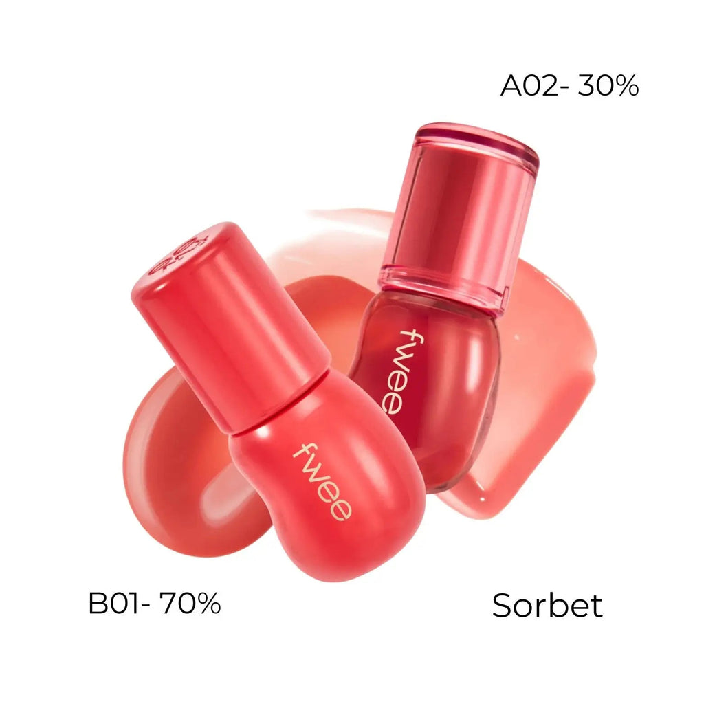 Fwee 3D Voluming Gloss - A02 & B02 (Sorbet)