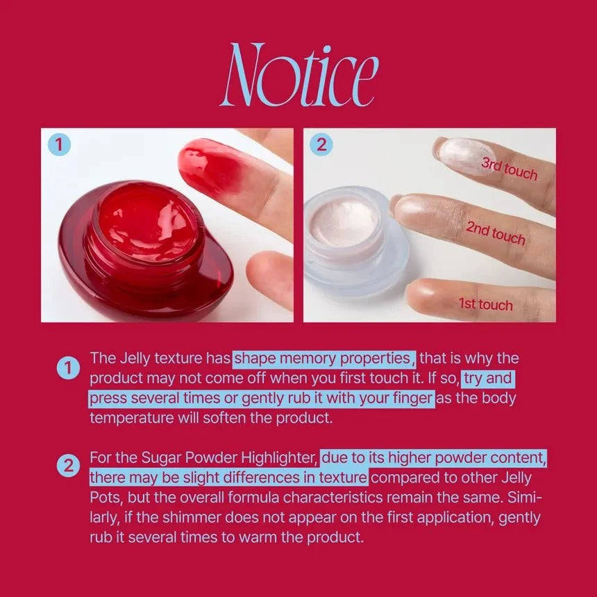 Fwee Lip & Cheek Glowy Jelly Pot + Pendant Keyring Set (Random Color)