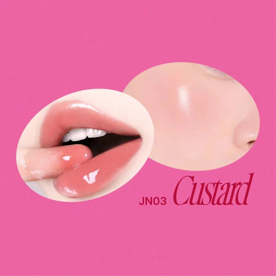 Fwee Lip & Cheek Glowy Jelly Pot + Pendant Keyring Set (Random Color)