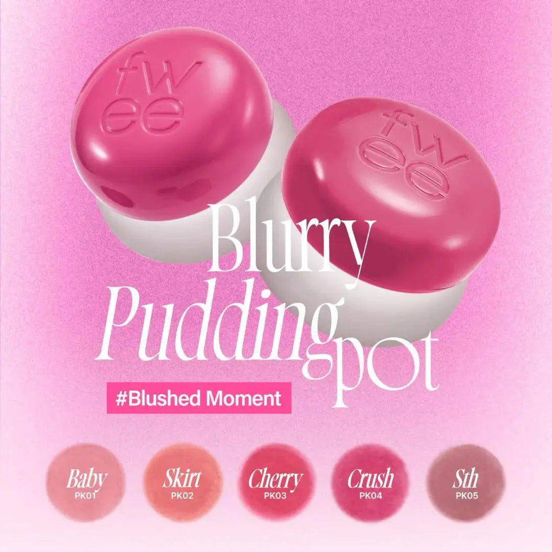 Fwee Lip & Cheek Blurry Pudding Pot #Blushed Moment