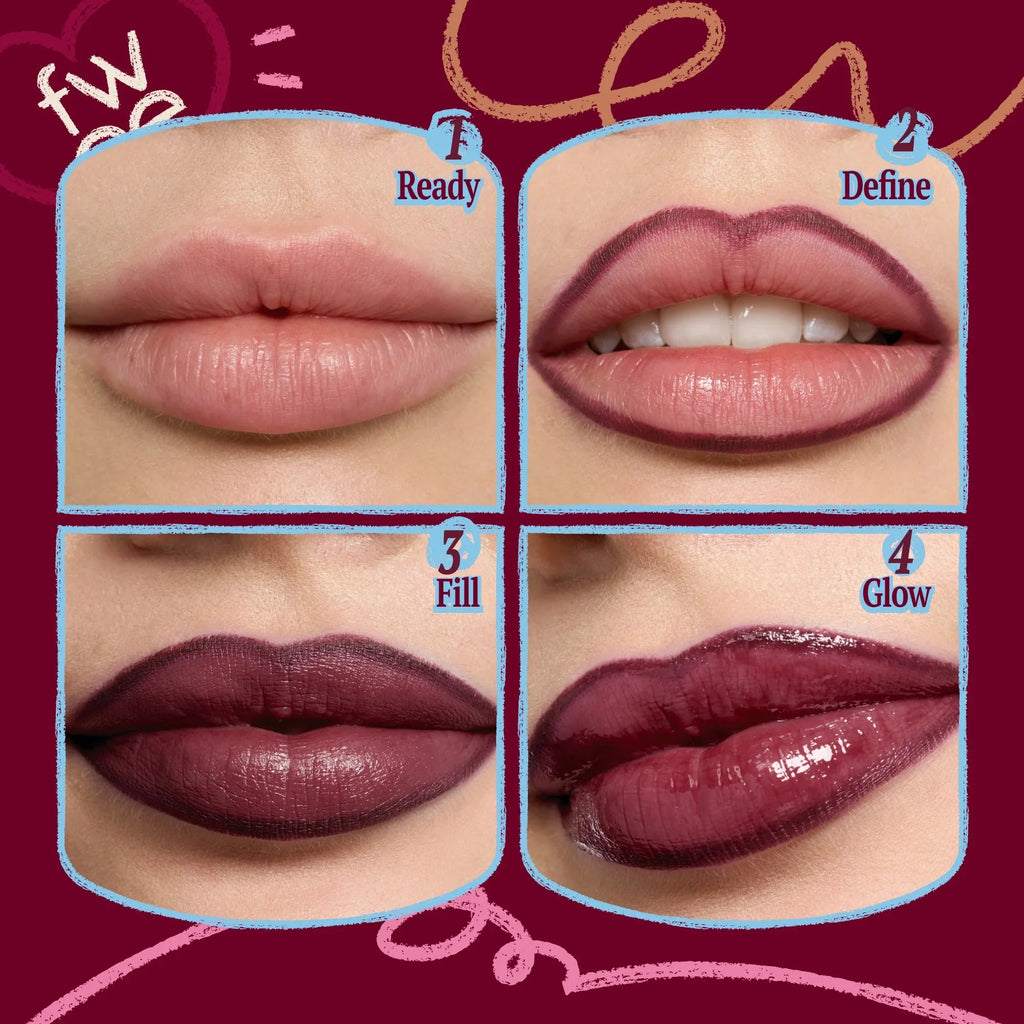 Fwee Long-Lasting Dual Coloring Stick Lip Liner - 4 colors