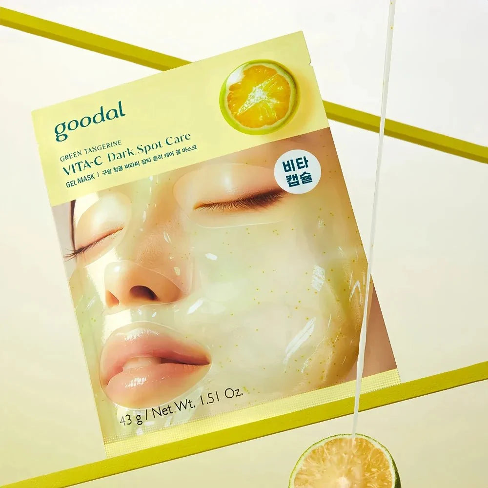 GOODAL Green Tangerine Vita C Dark Spot Care Gel Mask 5pcs