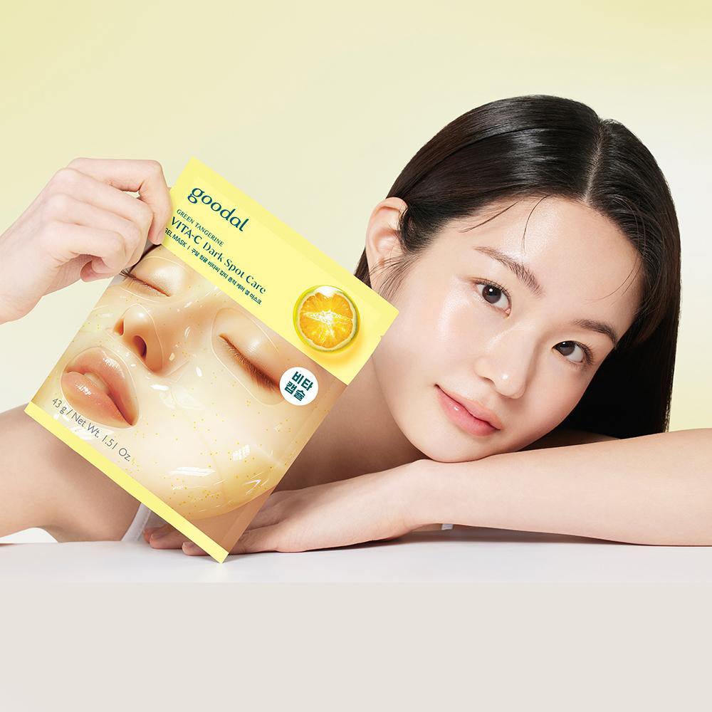 GOODAL Green Tangerine Vita C Dark Spot Care Gel Mask 5pcs