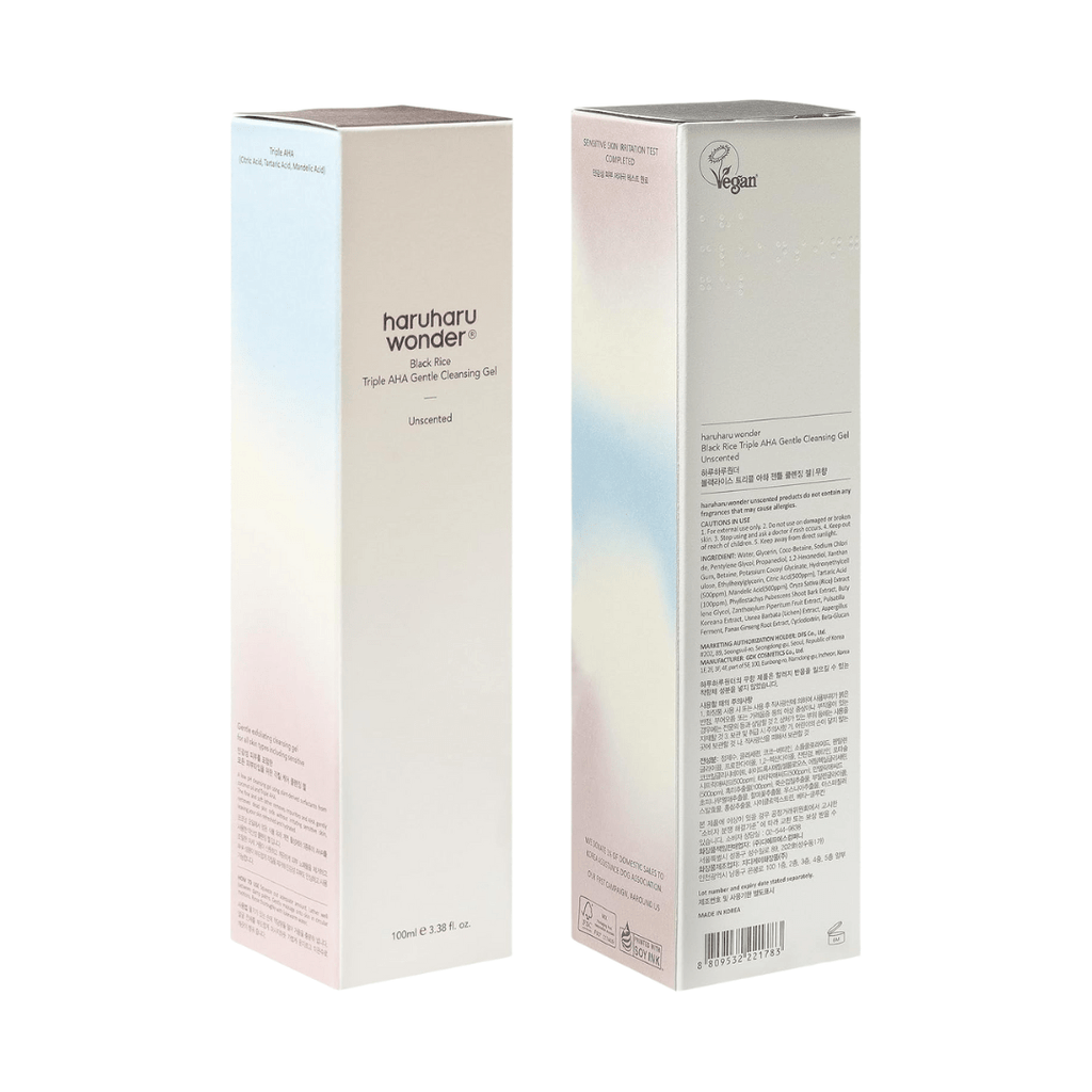 haruharu wonder Black Rice Triple AHA Gentle Cleansing Gel 100ml