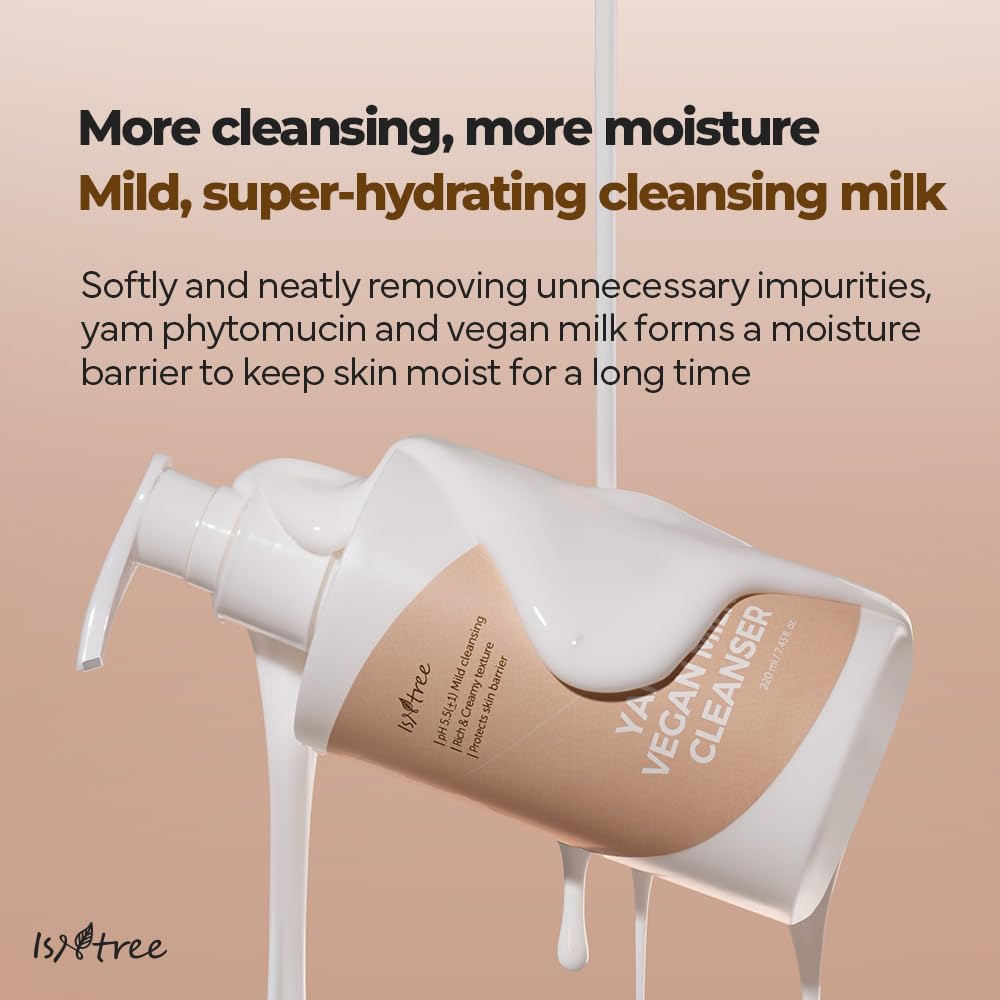 Isntree Yam Root Vegan Milk Cleanser 220ml