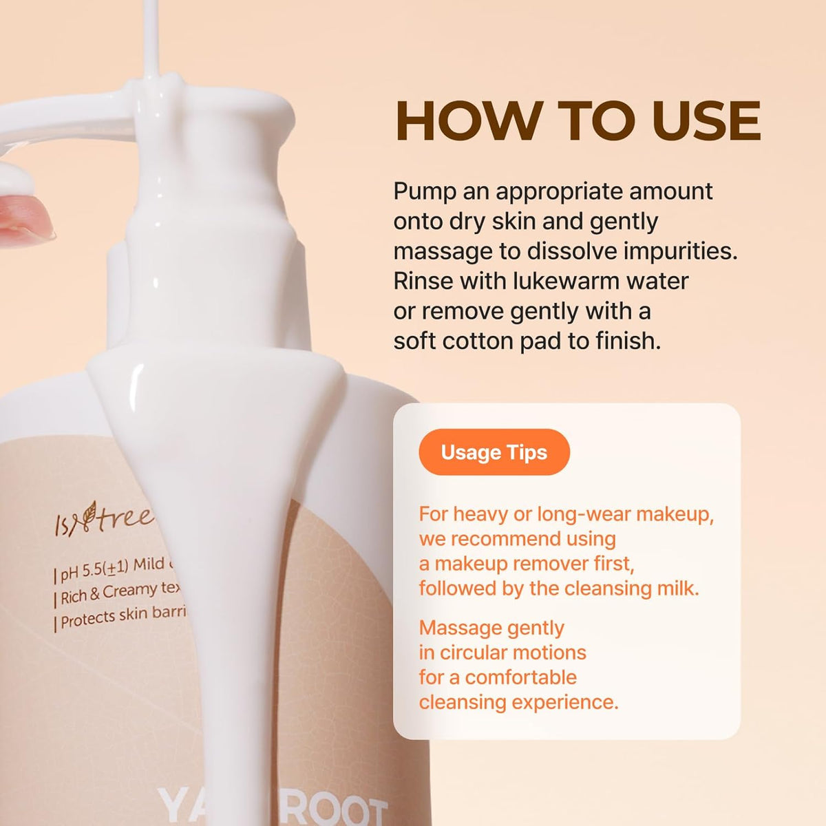 Isntree Yam Root Vegan pH-Balancing Cleanser 120ml