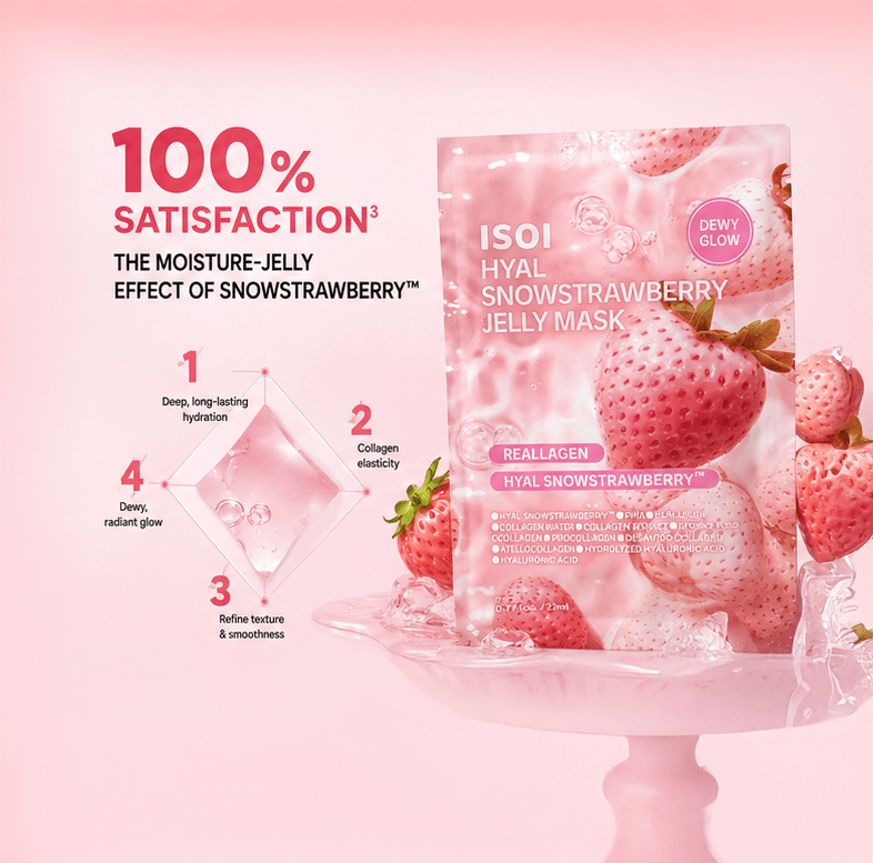 ISOI Hyal Snow Strawberry Jelly Mask