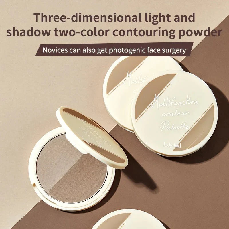 Judydoll 2 Color Contouring Powder for Facial Sculpting #01 Beige