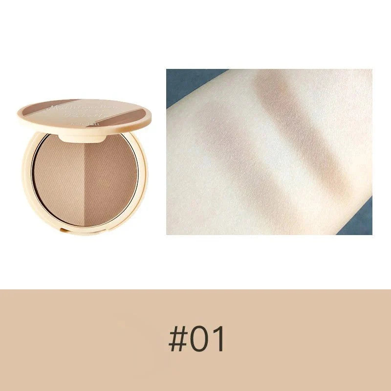 Judydoll 2 Color Contouring Powder for Facial Sculpting #01 Beige