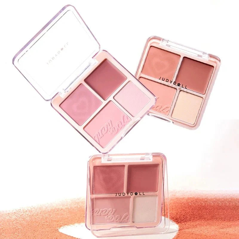Judydoll 2 in 1 Blush Highlight Palette (3 Shades)