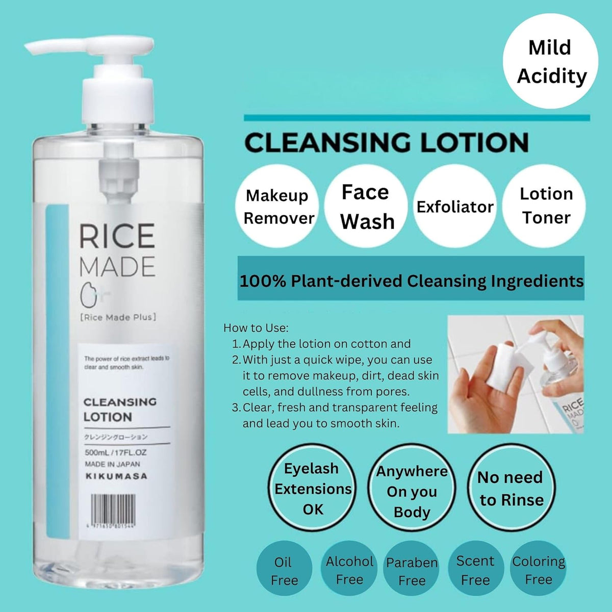 Kikumasamune Rice Made Cleansing Lotion 500ml
