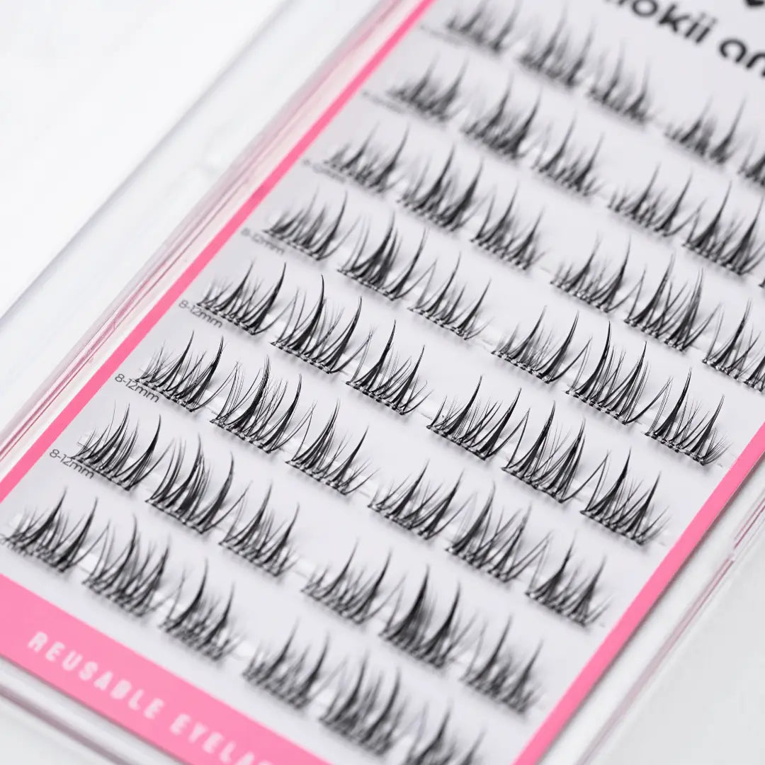 Kiokii Book Cluster Glue-Free Lashes - Silk Mirage 8mm- 12mm