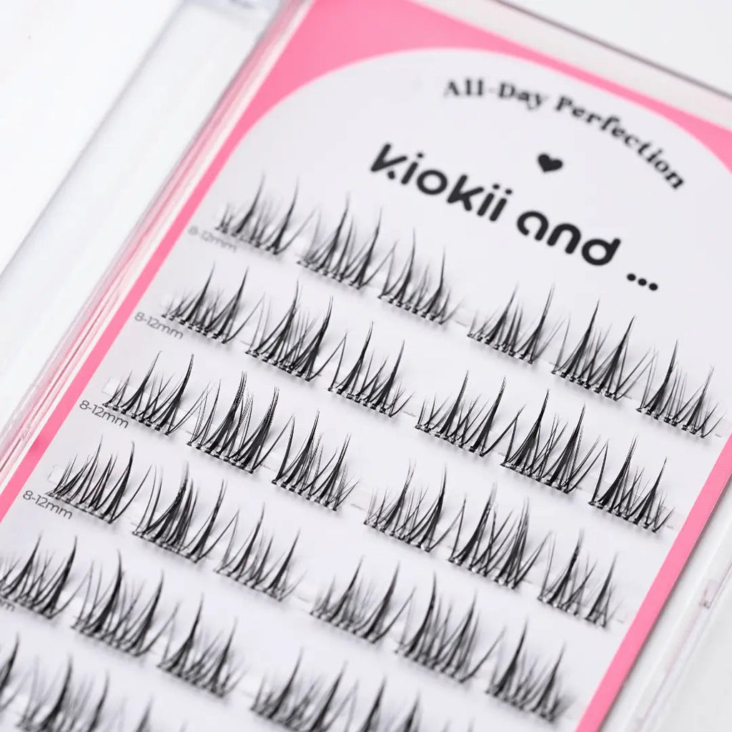 Kiokii Book Cluster Glue-Free Lashes - Silk Mirage 8mm- 12mm
