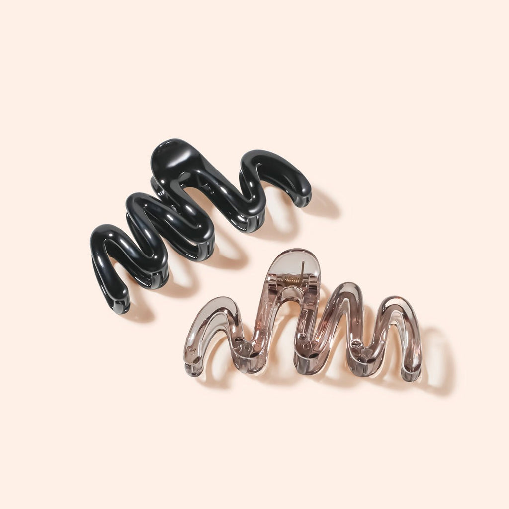 Arch14 Wavy Curve Claw Clip 1pc