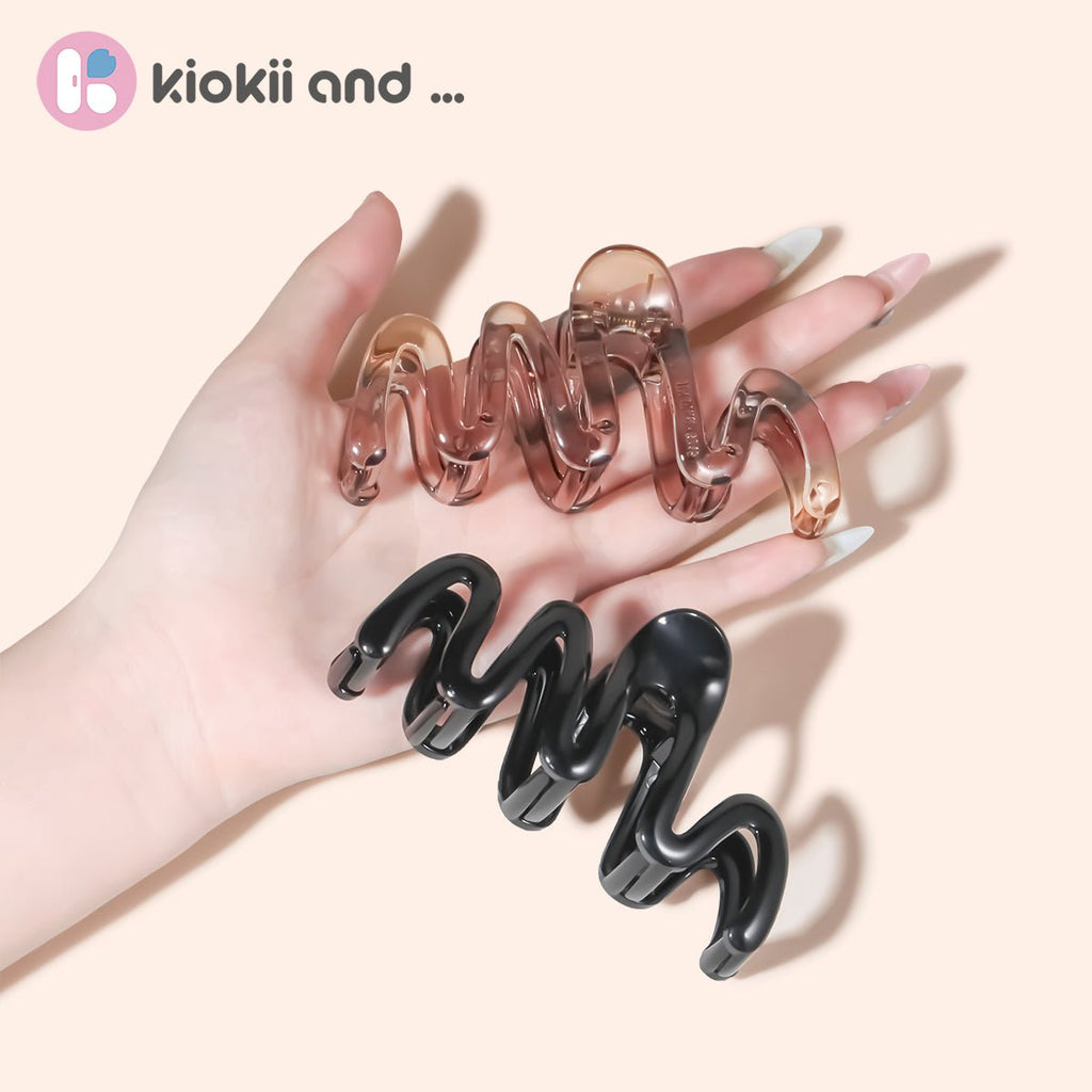 Arch14 Wavy Curve Claw Clip 1pc