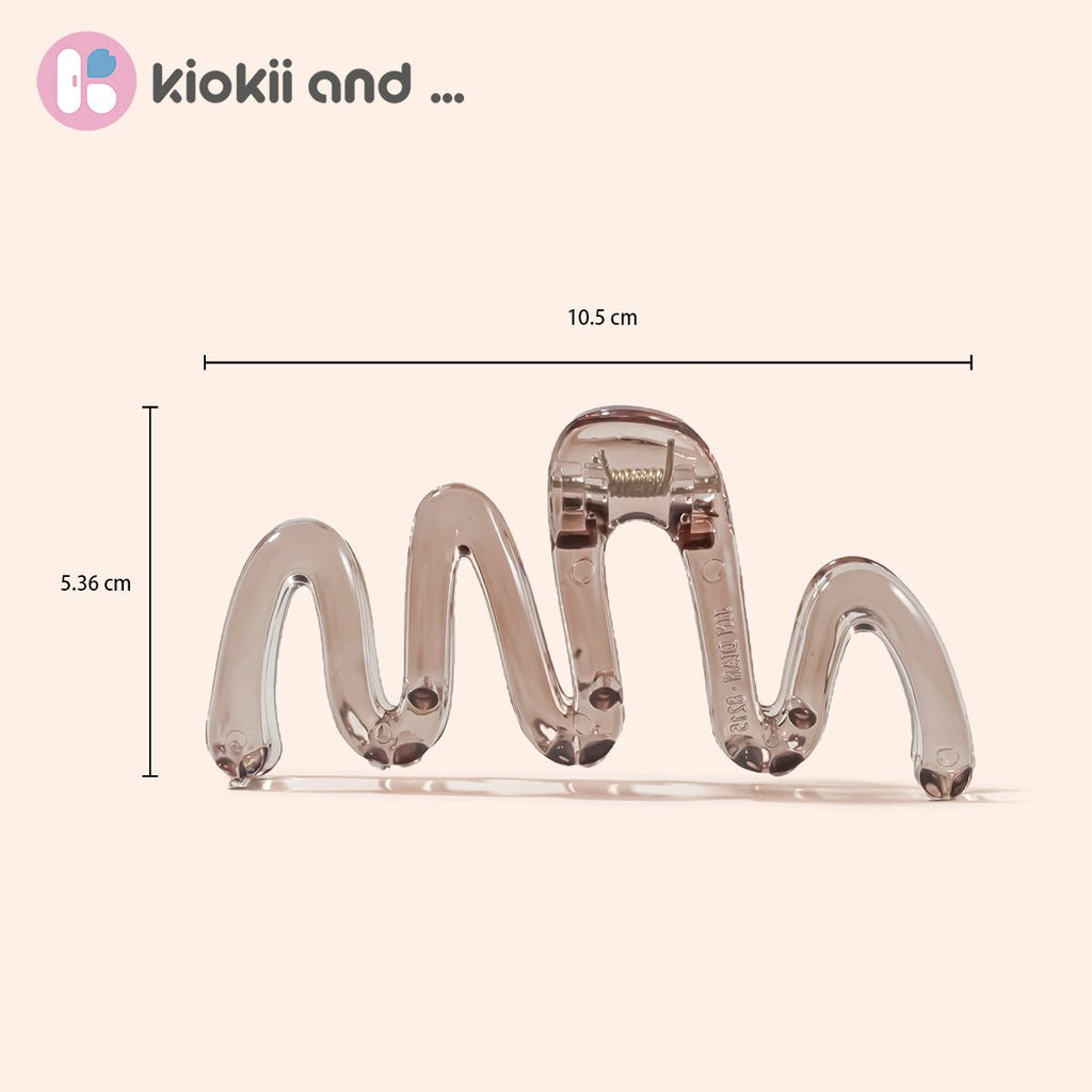 Arch14 Wavy Curve Claw Clip 1pc