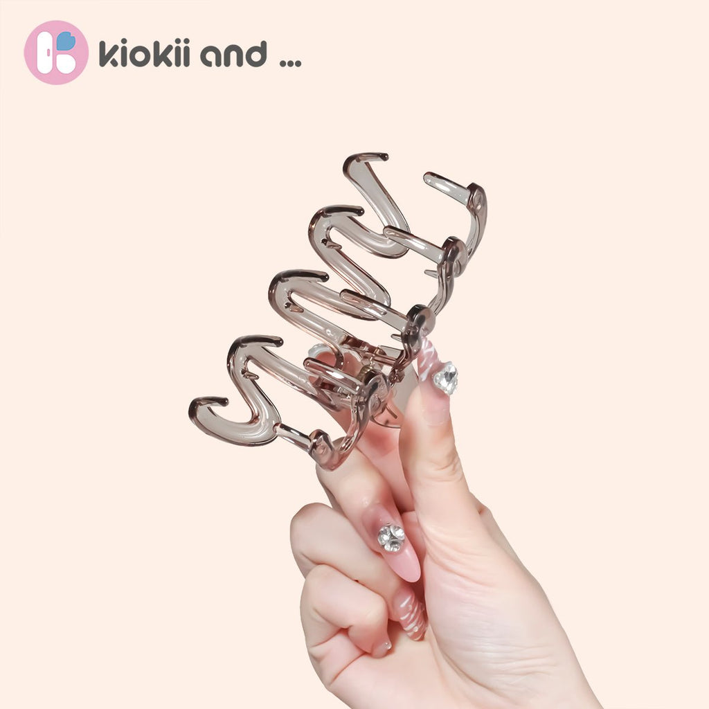 Arch14 Wavy Curve Claw Clip 1pc