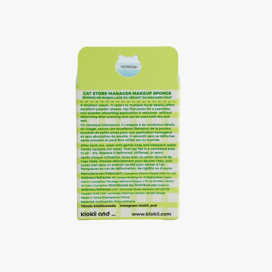 Kiokii Cat Store Manager Makeup Sponge 1pc