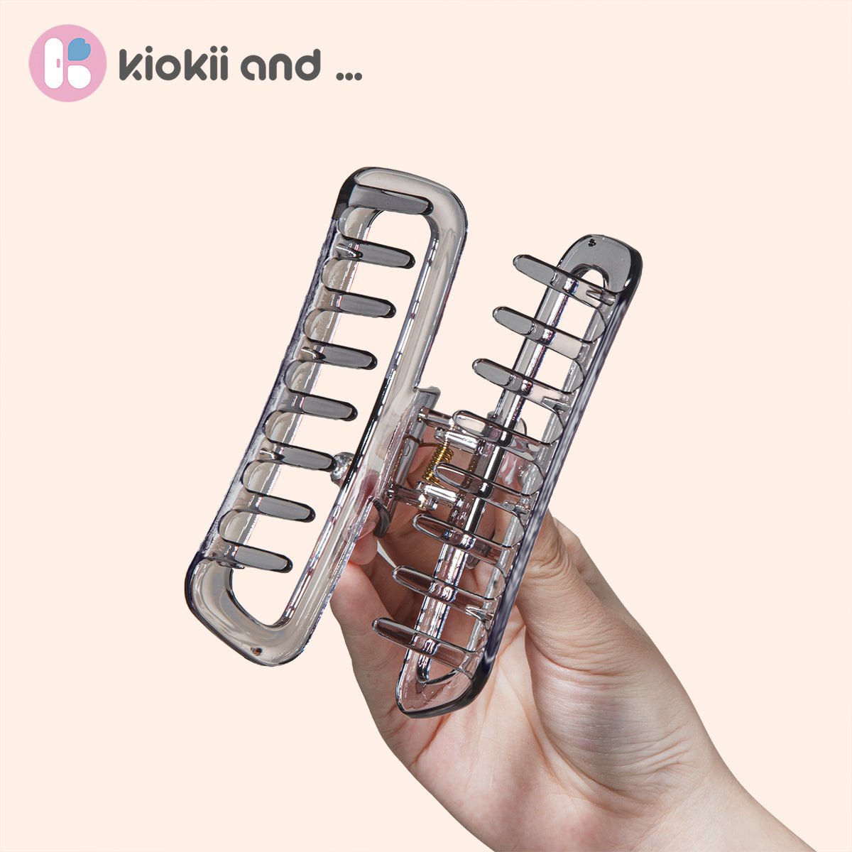 Arch14 Smoky Transparent Claw Clip 1pc