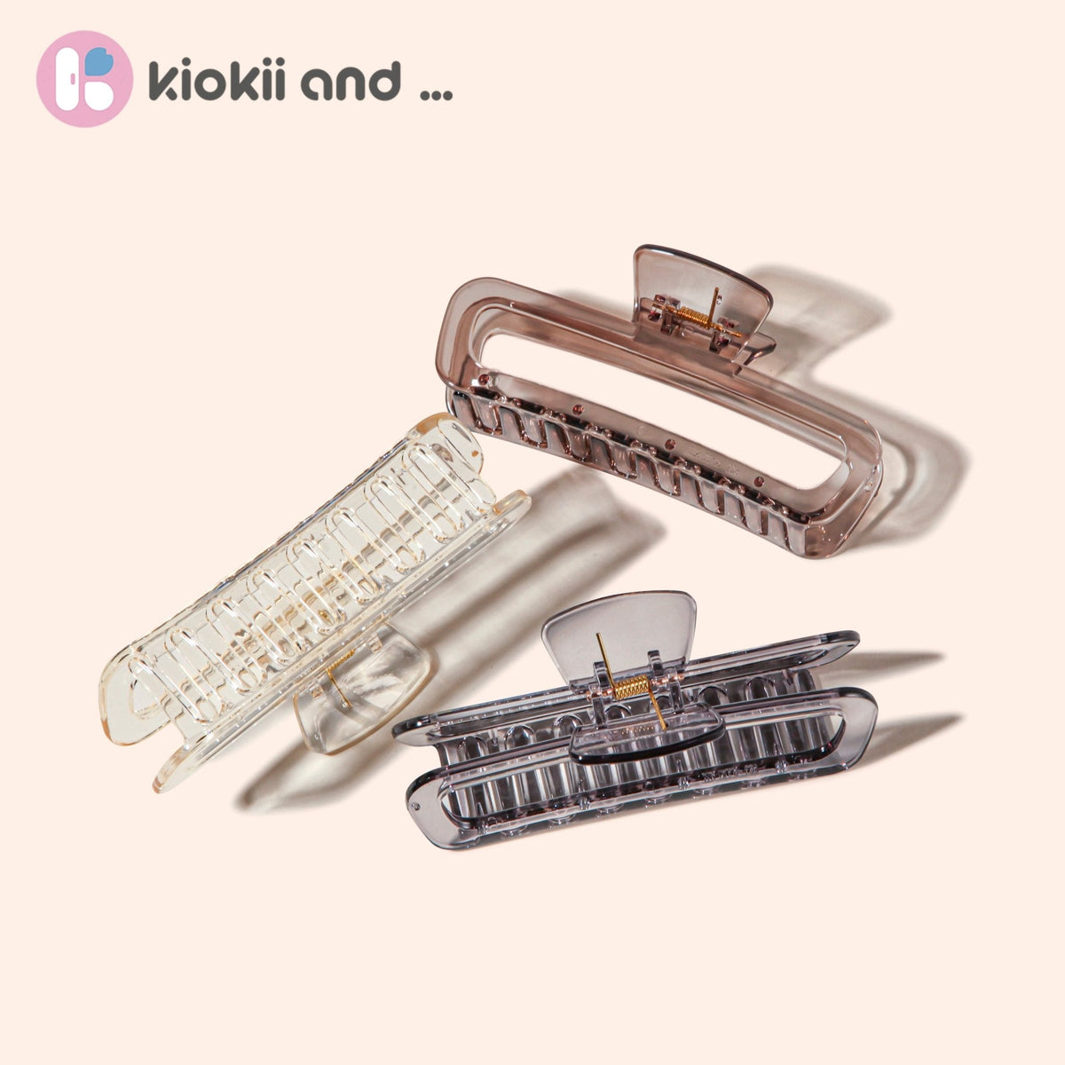 Arch14 Smoky Transparent Claw Clip 1pc