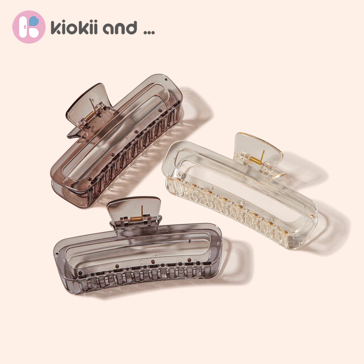 Arch14 Smoky Transparent Claw Clip 1pc