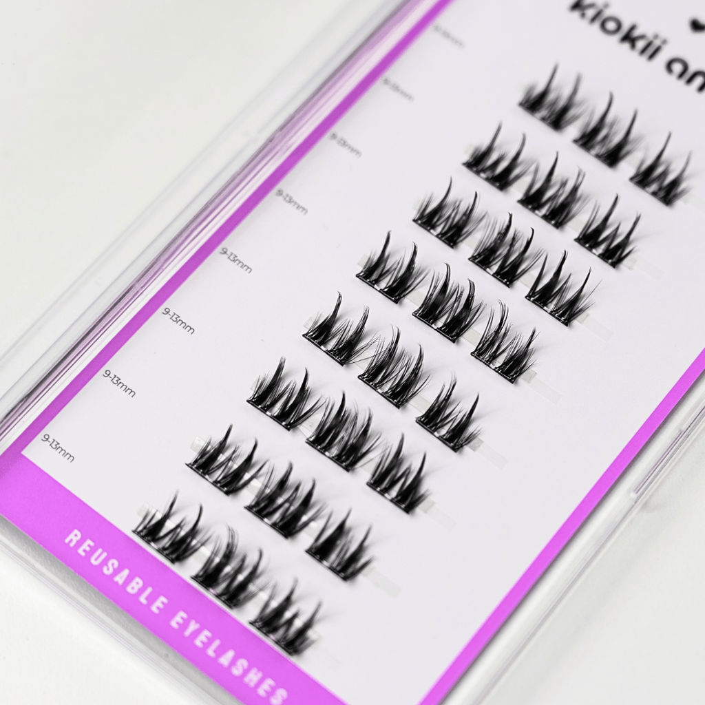 Kiokii Book Cluster Glue-Free Lashes - Airy Hold 9mm-13mm