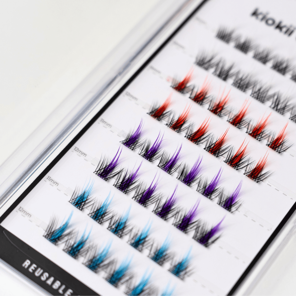 Kiokii Book Cluster Glue-Free Lashes - Multicolor 11mm-12mm