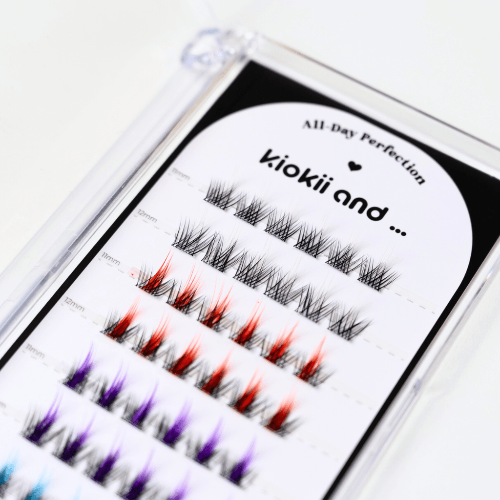 Kiokii Book Cluster Glue-Free Lashes - Multicolor 11mm-12mm