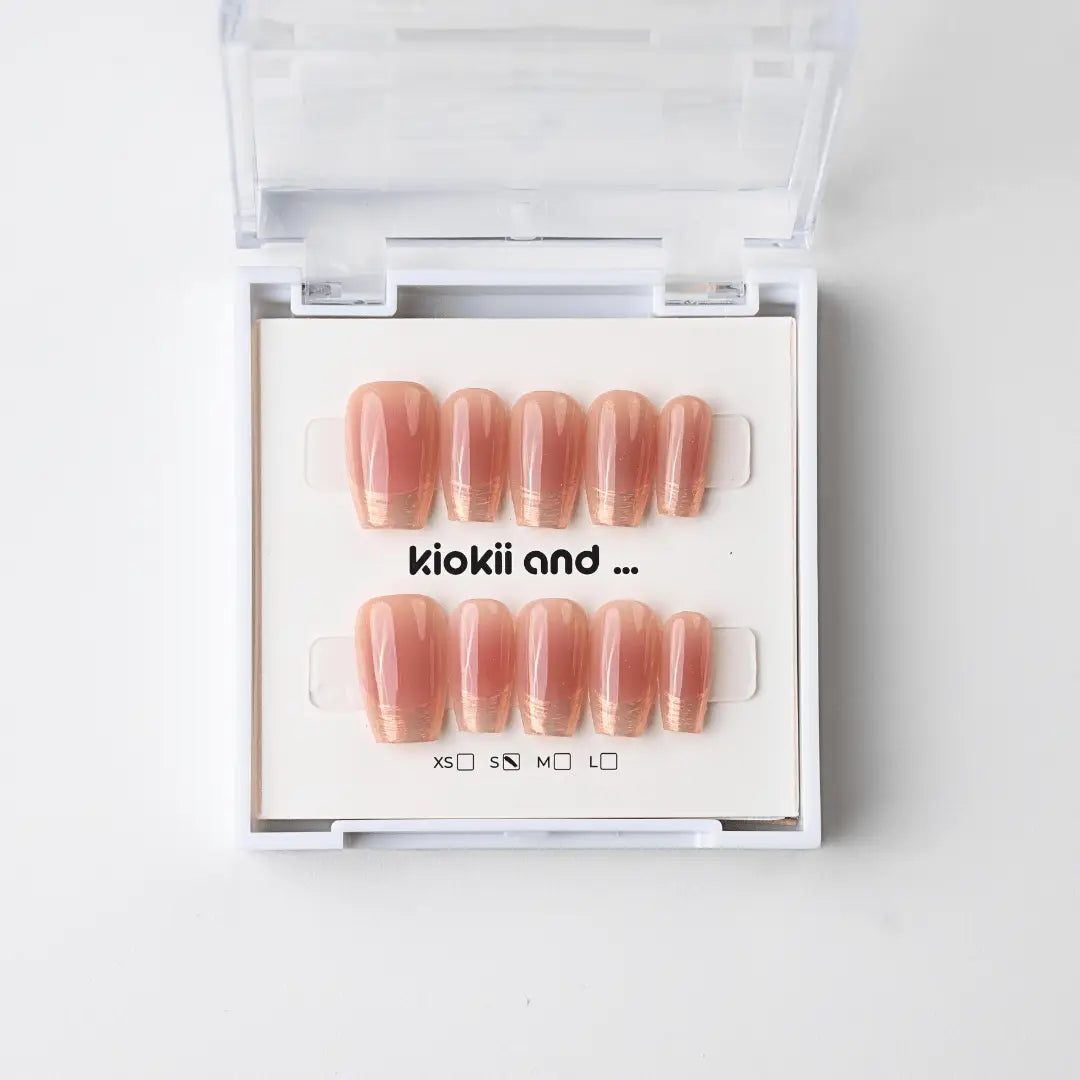Kiokii Handmade Press-On Nails  - Amber Glow