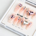 Kiokii Handmade Press-On Nails  - Crystal Bloom