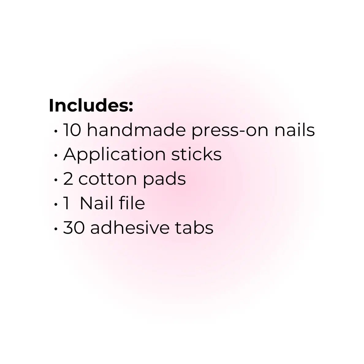 Kiokii Handmade Press-On Nails  - Crystal Blush