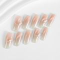 Kiokii Handmade Press-On Nails-Flesh Pink Gradient