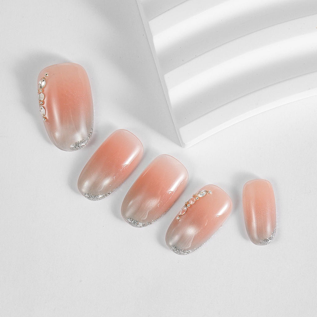 Kiokii Handmade Press-On Nails-Gentle Shiny