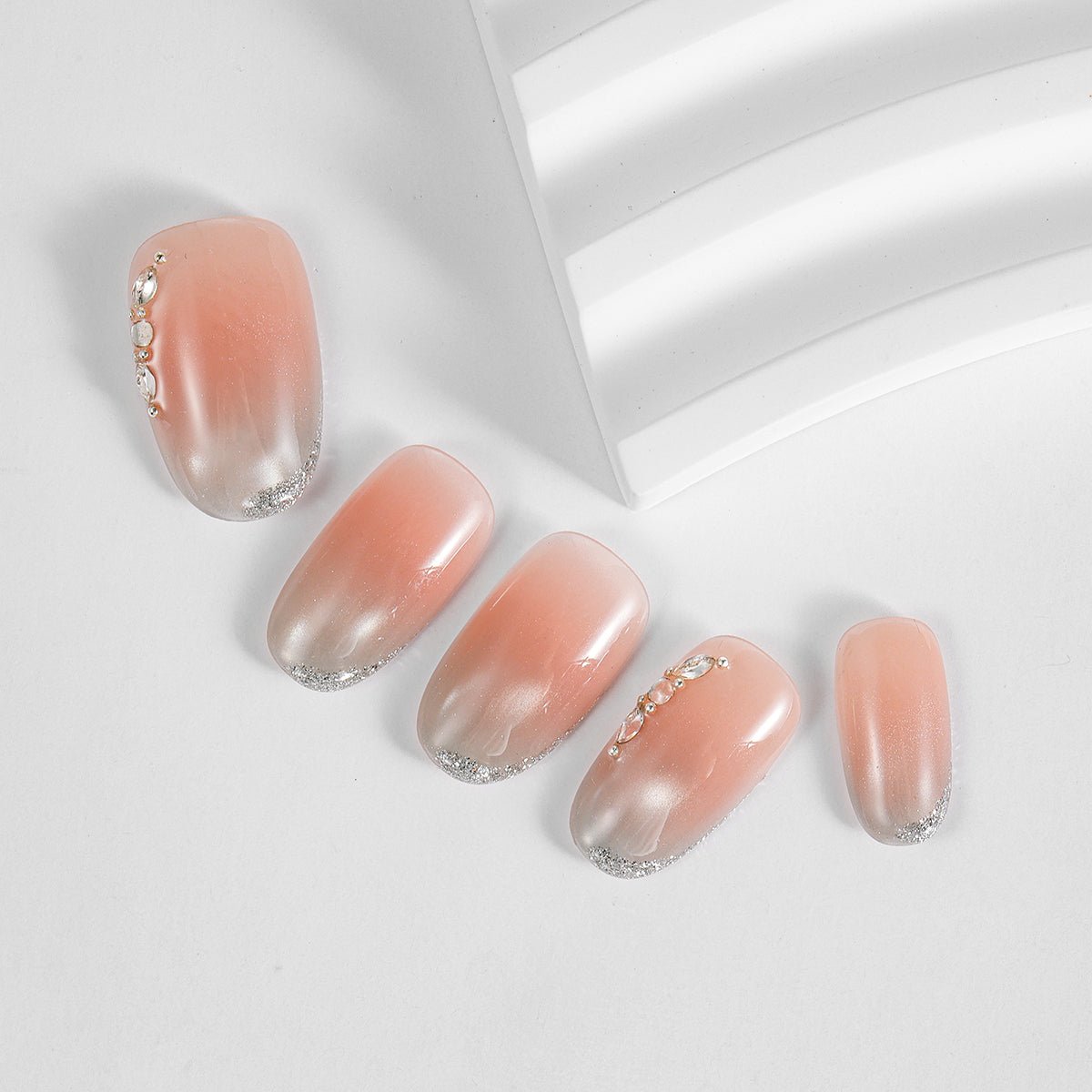 Kiokii Handmade Press-On Nails-Gentle Shiny