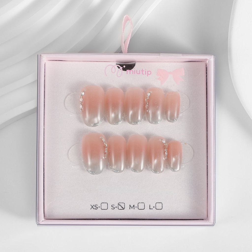 Kiokii Handmade Press-On Nails-Gentle Shiny