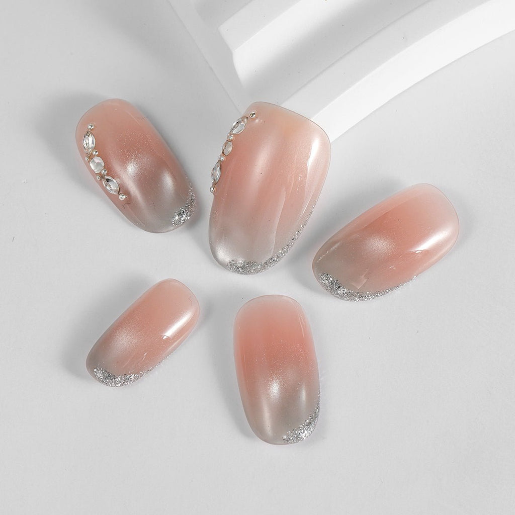 Kiokii Handmade Press-On Nails-Gentle Shiny