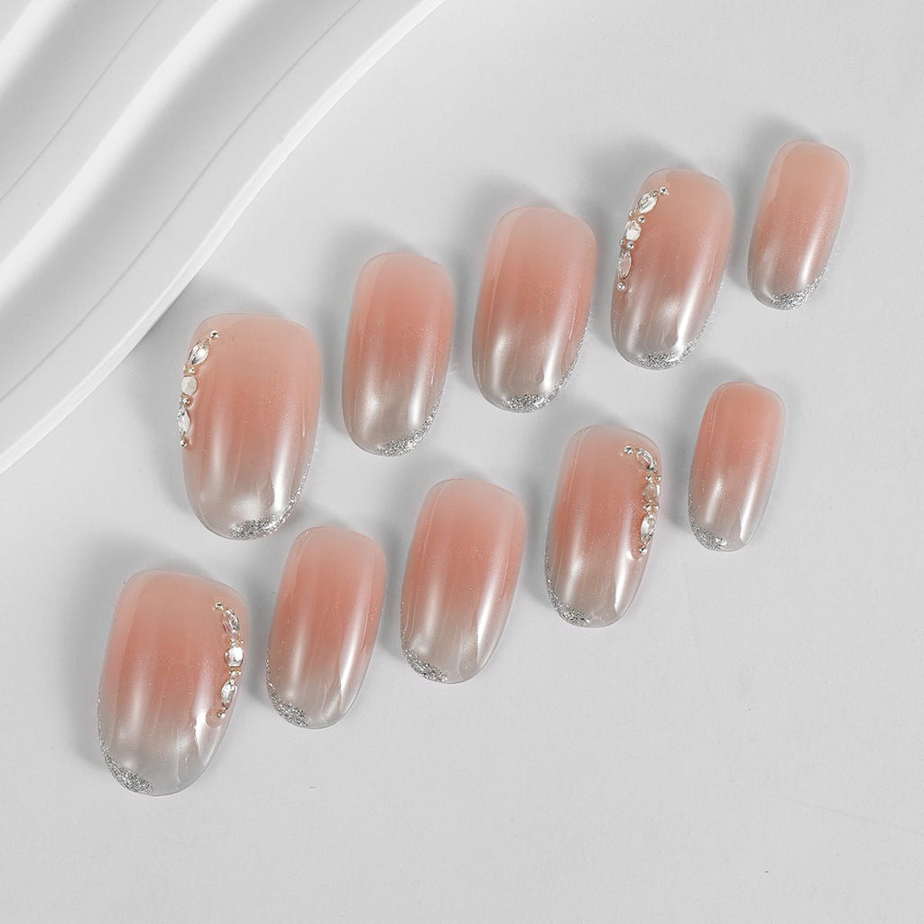 Kiokii Handmade Press-On Nails-Gentle Shiny