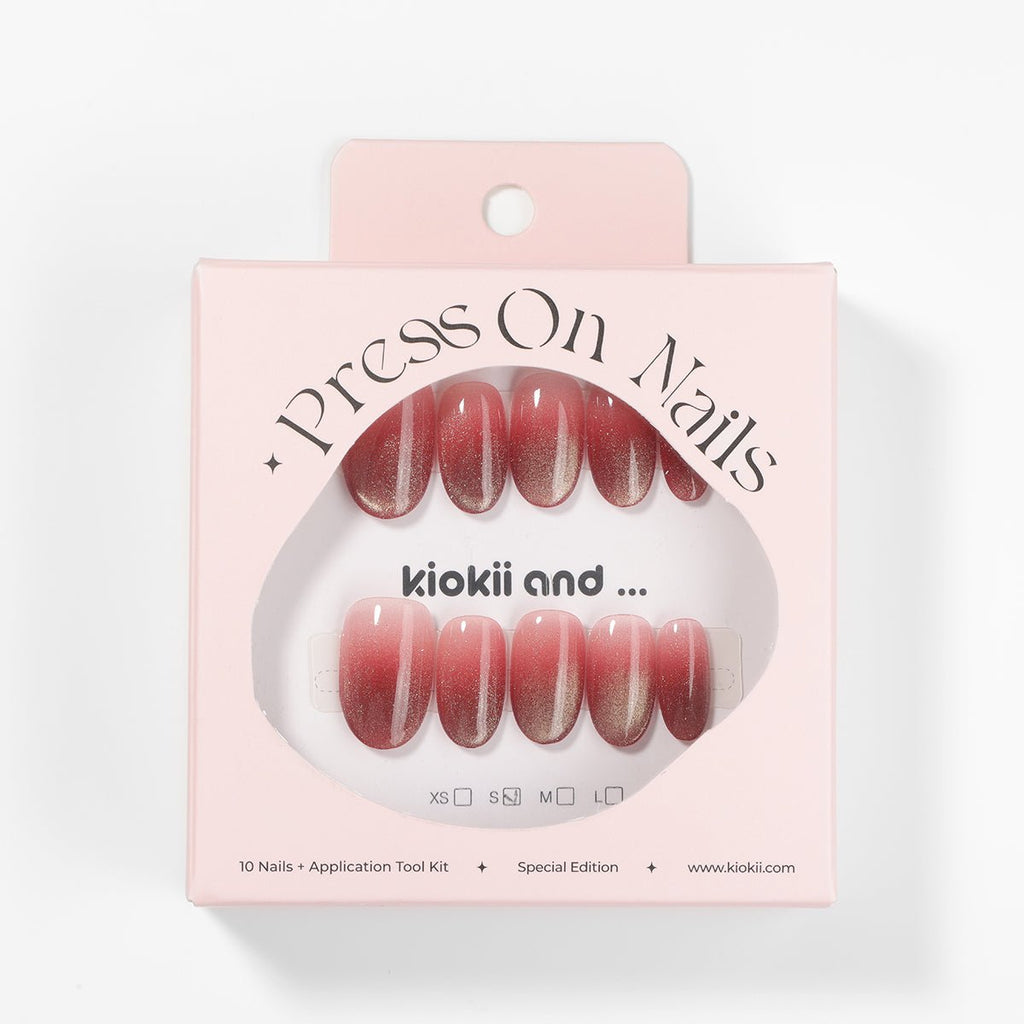 Kiokii Handmade Press-On Nails-GlamGlow Gradient Nails Set
