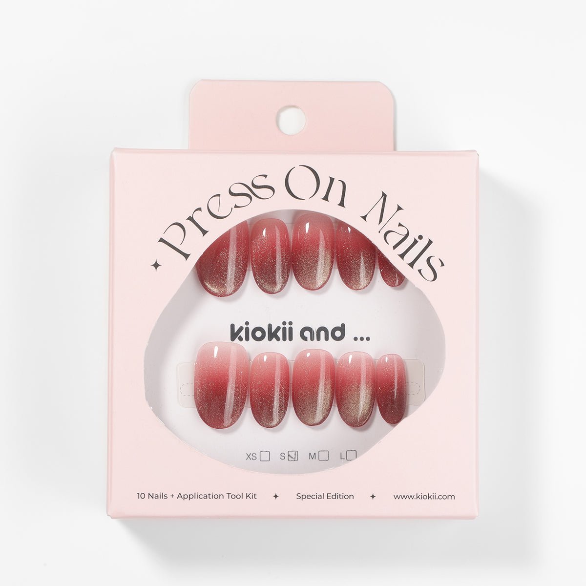 Kiokii Handmade Press-On Nails-GlamGlow Gradient Nails Set