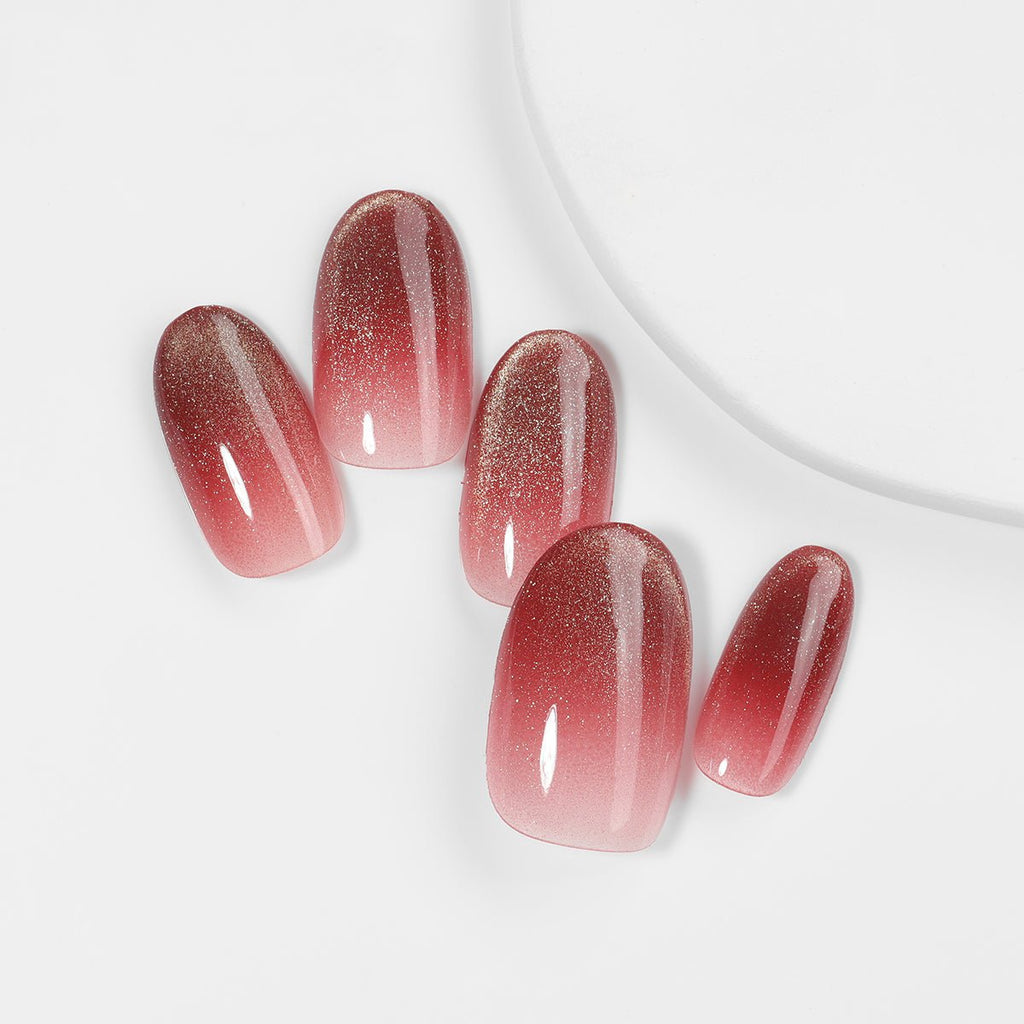 Kiokii Handmade Press-On Nails-GlamGlow Gradient Nails Set