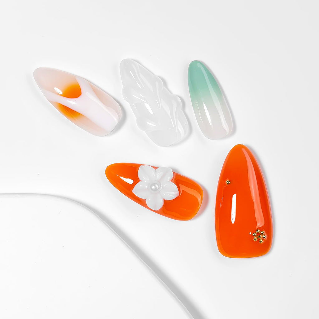 Kiokii Handmade Press-On Nails-Glamorous Nails Harmony