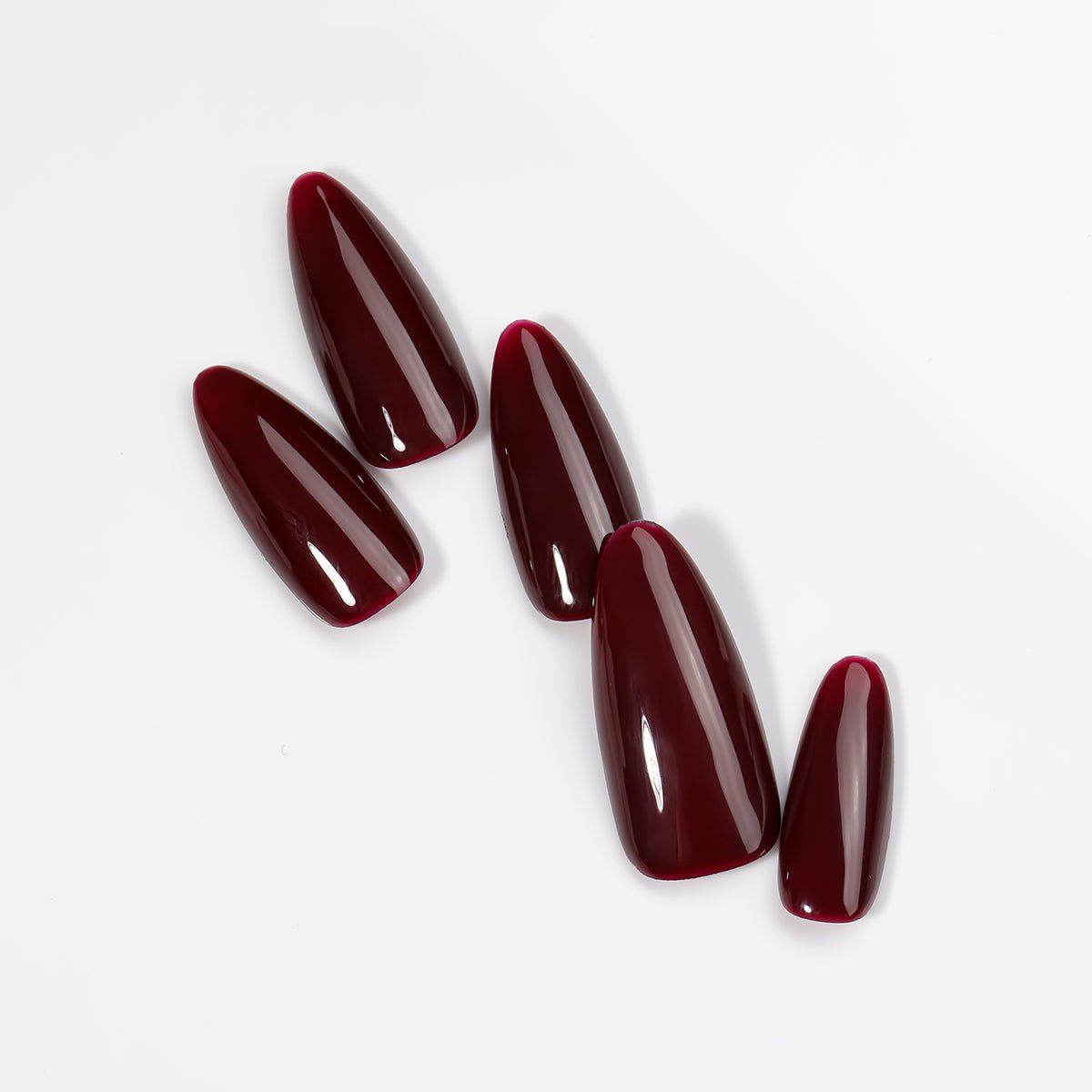 Kiokii Handmade Press-On Nails-Glamorous Ruby