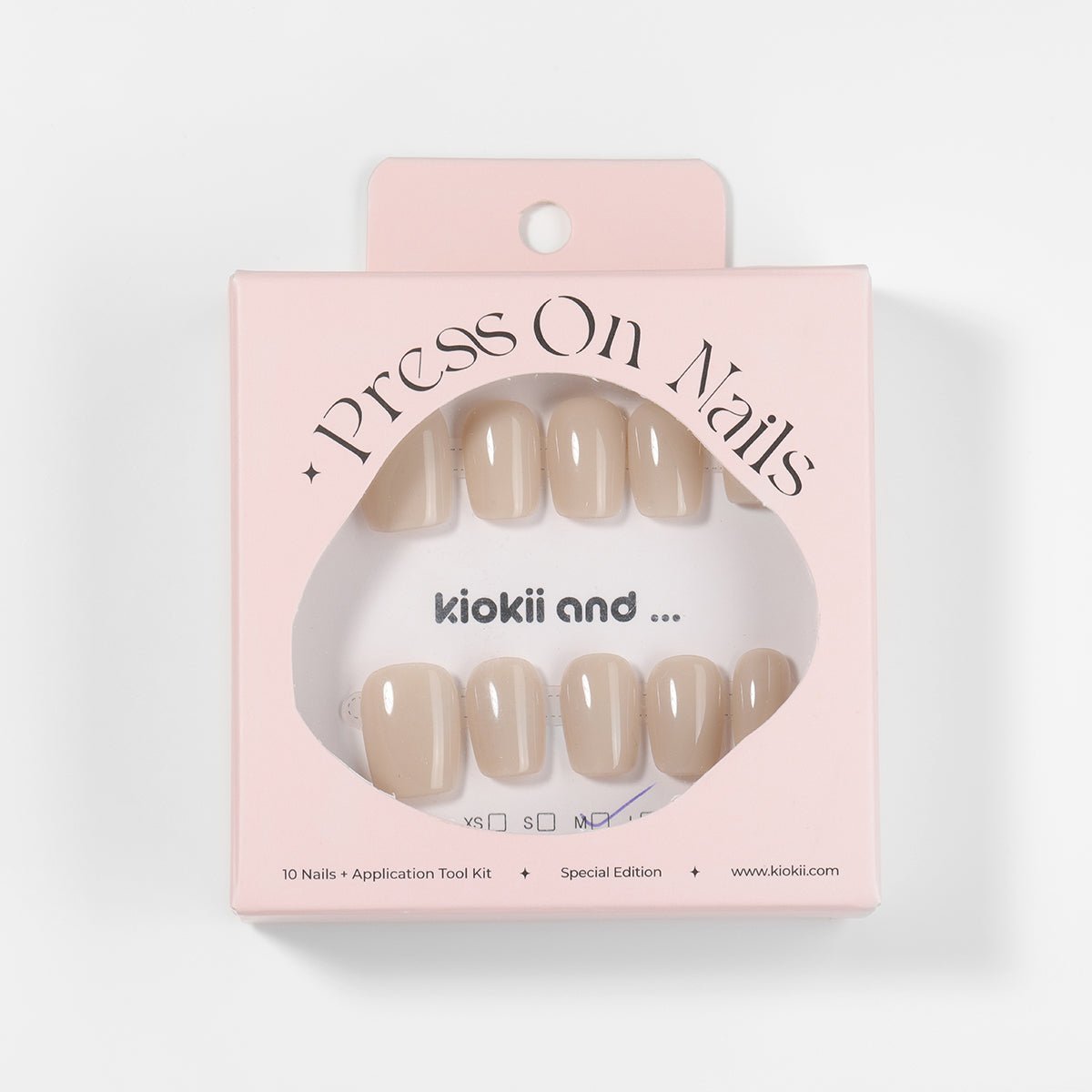 Kiokii Handmade Press-On Nails-NudeElegance Wearable