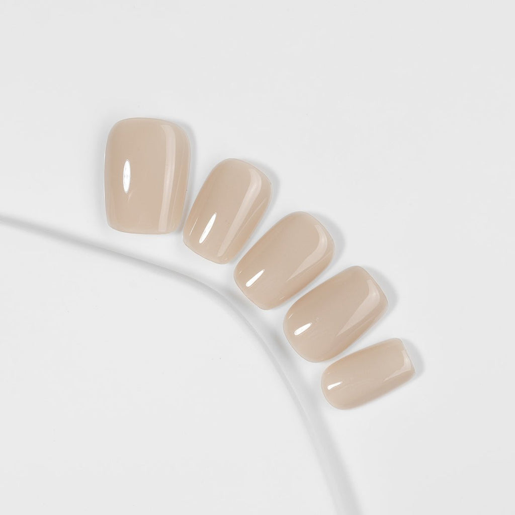 Kiokii Handmade Press-On Nails-NudeElegance Wearable